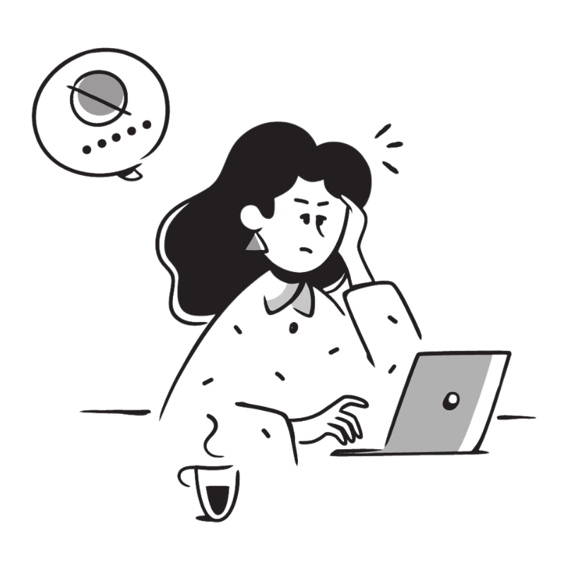 SNSマーケティングをするイラスト