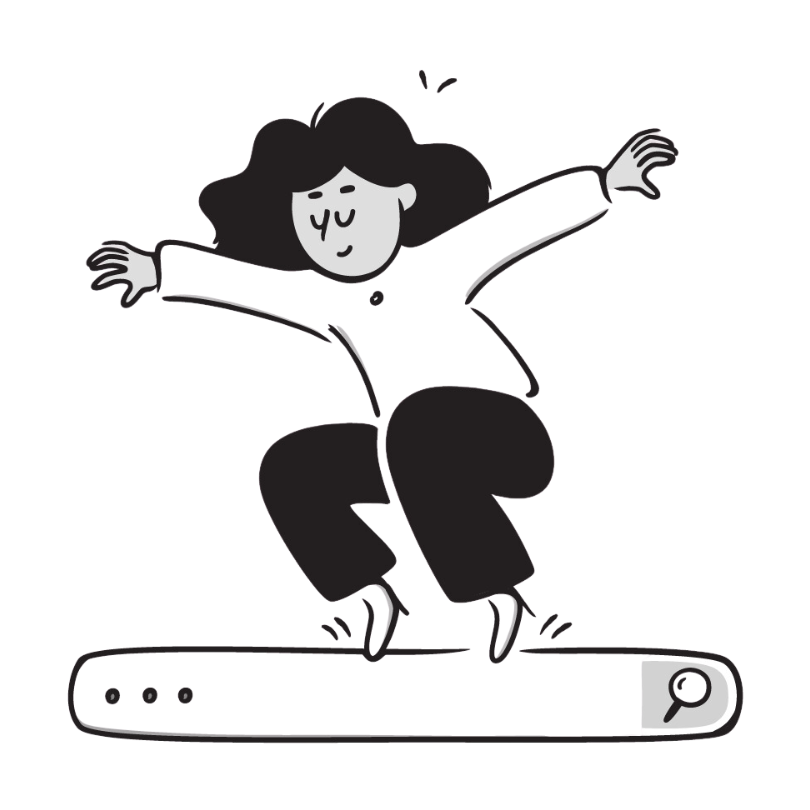 SNSマーケティングをするイラスト